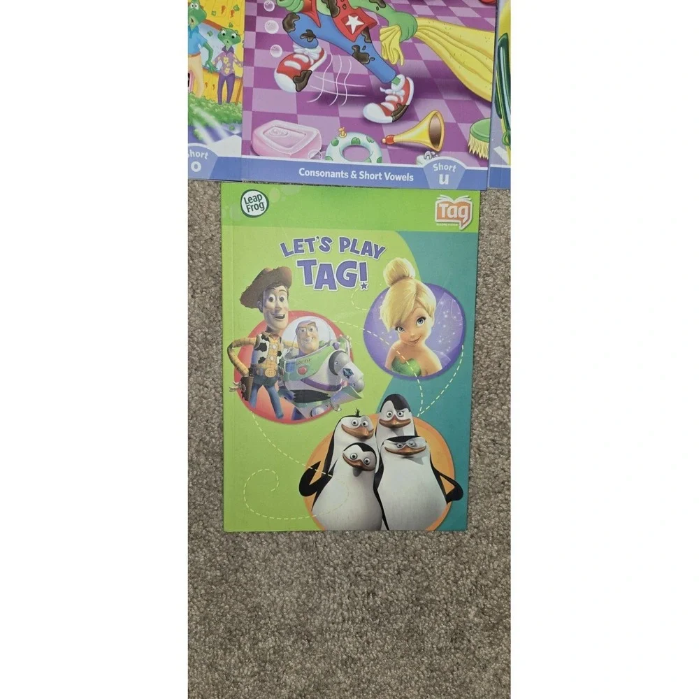 LeapFrog Tag‎ Early Reading Books Lot of 7 Short Vowels + Review Phonics